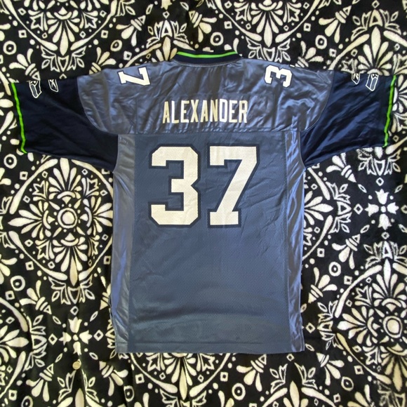REEBOK NFL EQUIPMENT SEATTLE SEAHAWKS #37 SHAUN ALEXANDER JERSEY Size: MEDIUM - Picture 8 of 8